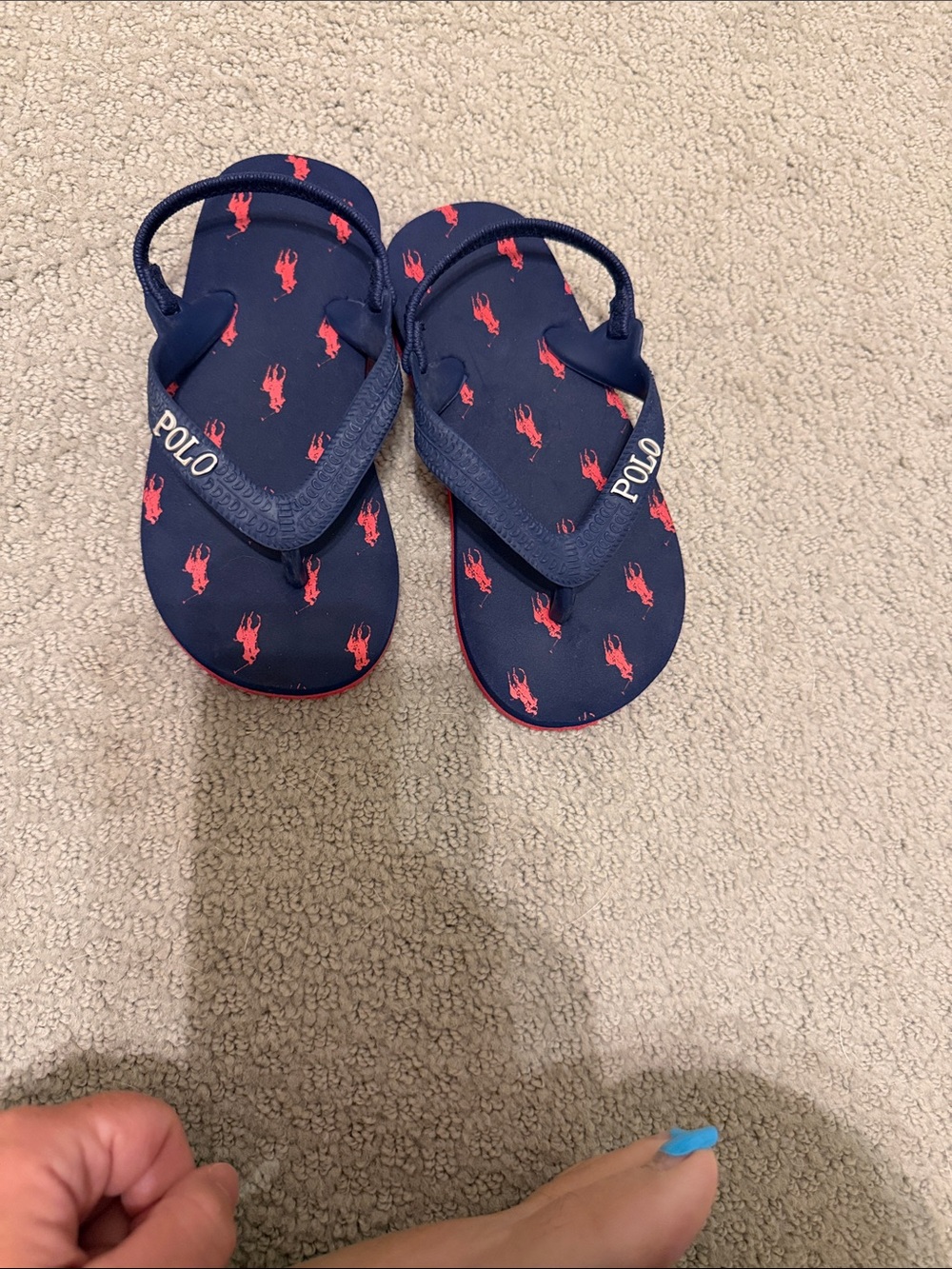 Toddler polo flip flops